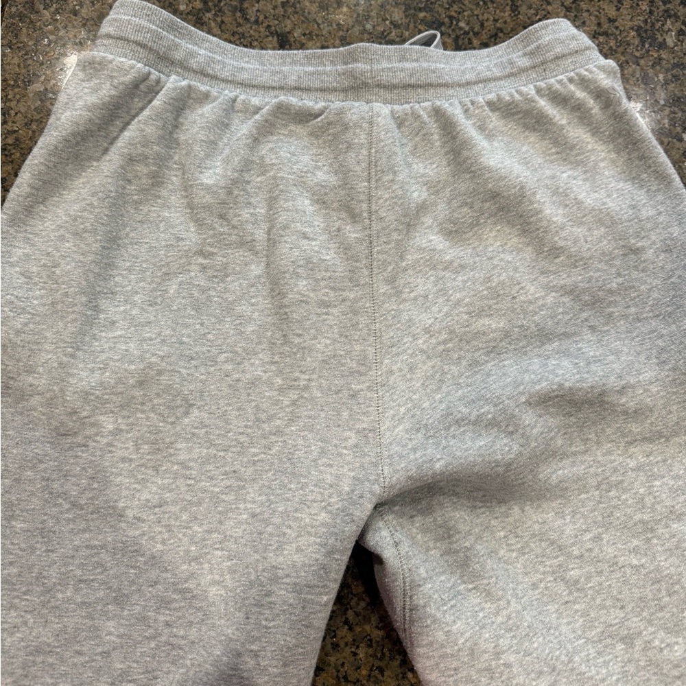 Mens athletic jogger fleece sweatpants. Size M Brushed fleece, light gray color - Picture 3 of 6